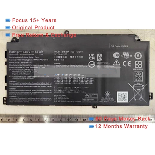 Batterie ordinateur Asus ExpertBook B2 Flip B2402F